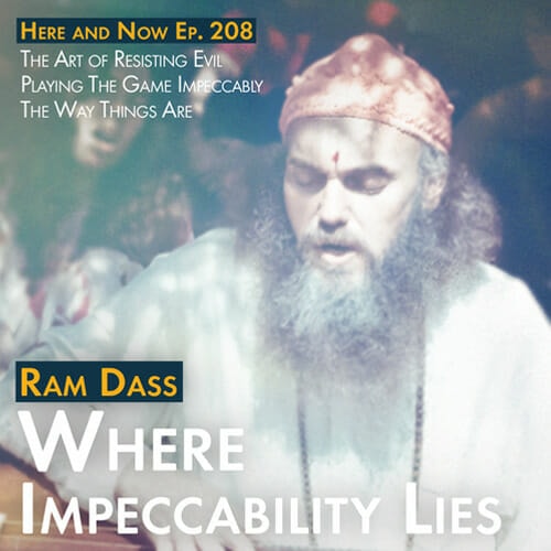 In this Q&A session from 1990, Ram Dass responds to questions about suicide, immortality, abortion, how to deal with evil, population growth, and how to play the game impeccably.